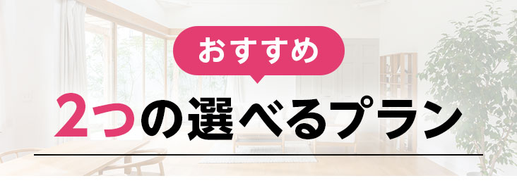 おすすめえらべる2つのプラン